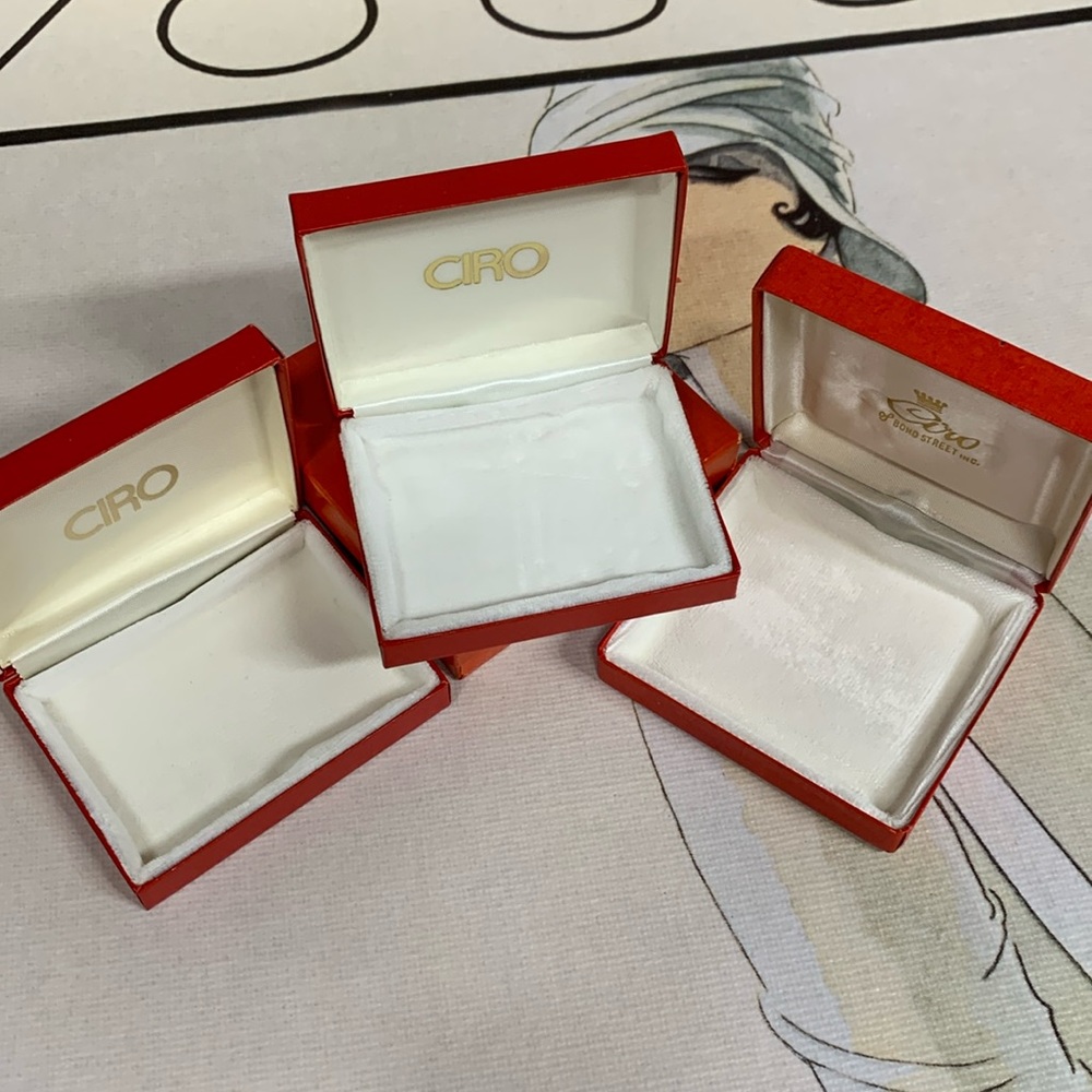 CIRO OF BOND ST Bundle of 4 Vintage Gift Boxes